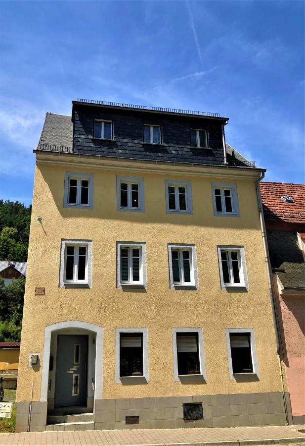 Sandstein-Ferien, Kamin, Fewo "Wanderfalke", Zentral & Ruhig, Terrasse, Saechs Schweiz Königstein an der Elbe Exterior foto